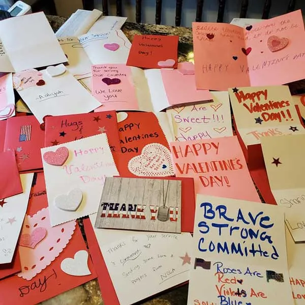 soldier support cards for valentines day