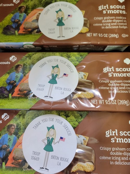 trooop 10669 girl scout cookies deployed troops smores 1